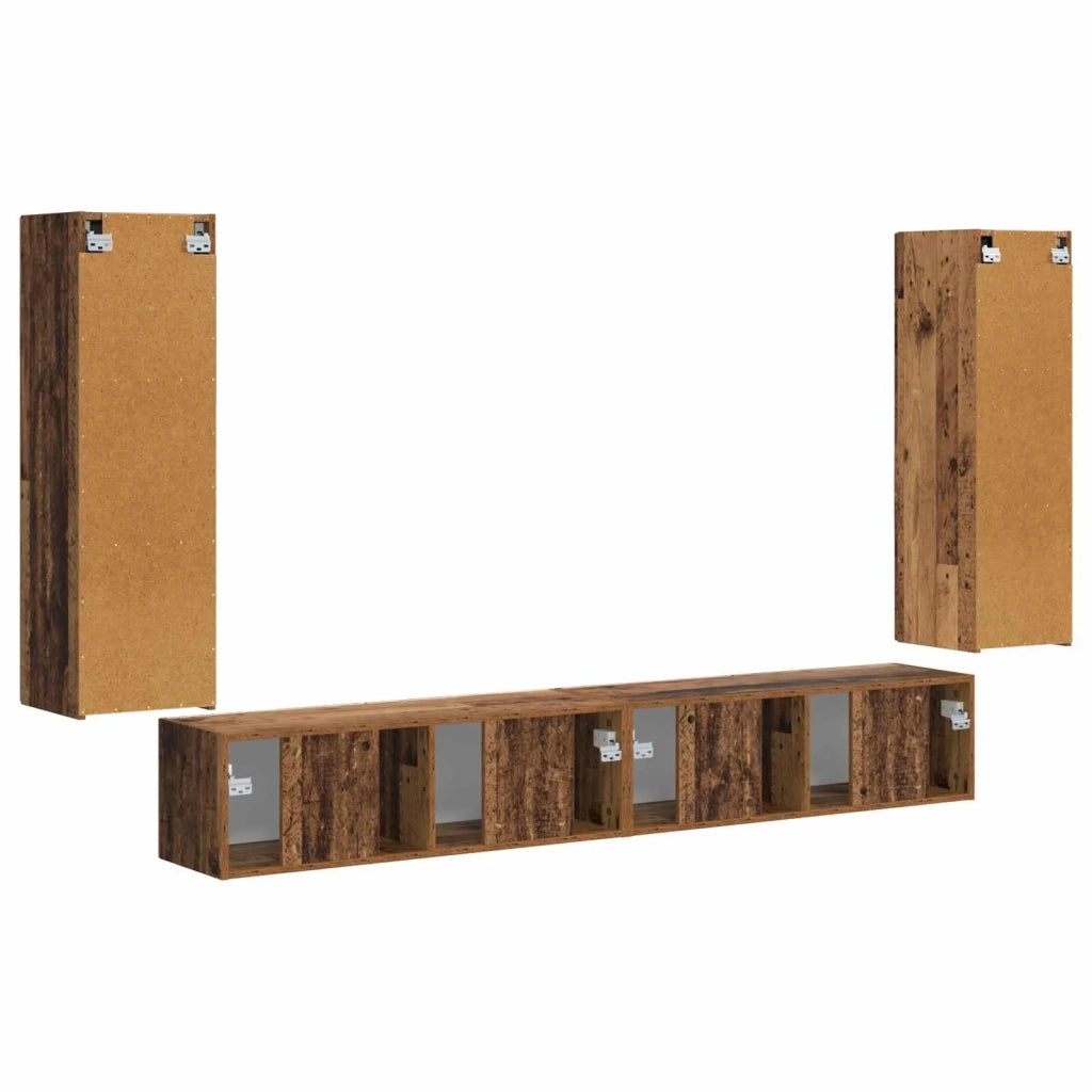 Set di Mobiletto da TV a Parete 4 pcs 29,5 x 31 x 100 cm 3408932