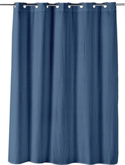 Douchegordijn 180 x 200 cm - Indigo Microvezel con Ocelli - Design a Punti Effen e Dotty