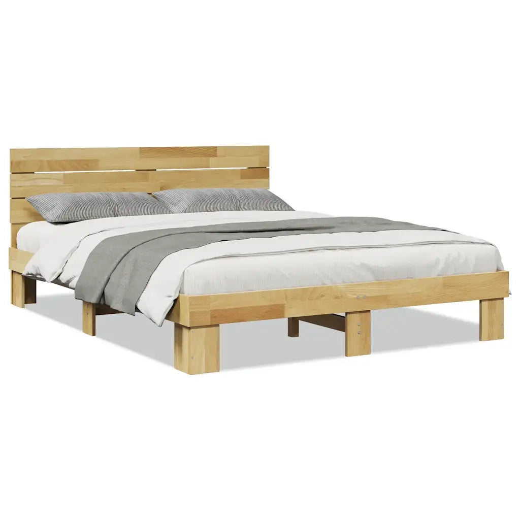 Struttura Letto con Testiera Senza Materasso-Giroletto con Testiera 160x200 cm 340195