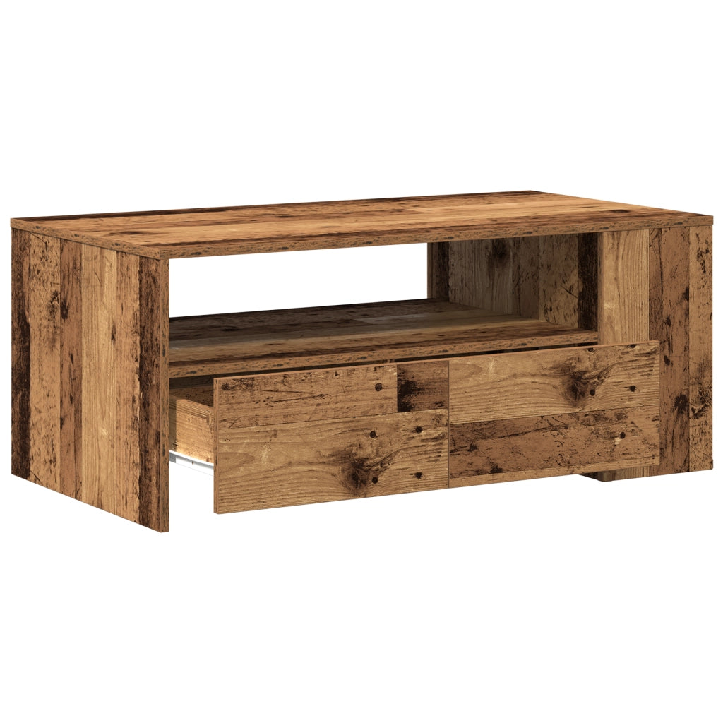 Tavolino da caffÃ¨ in legno vecchio 102x55x43,5 cm in legno ingegnerizzato