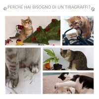 Tiragraffi Gatto Altezza 120cm con Cuccia Piattaforme e Giochi Sisal, MDF 71.5x49.5x120cm legno, bianco