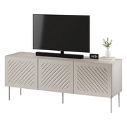 Termoli, Mobile Porta tv un Ripiano, 150.5x42x60h cm Beige