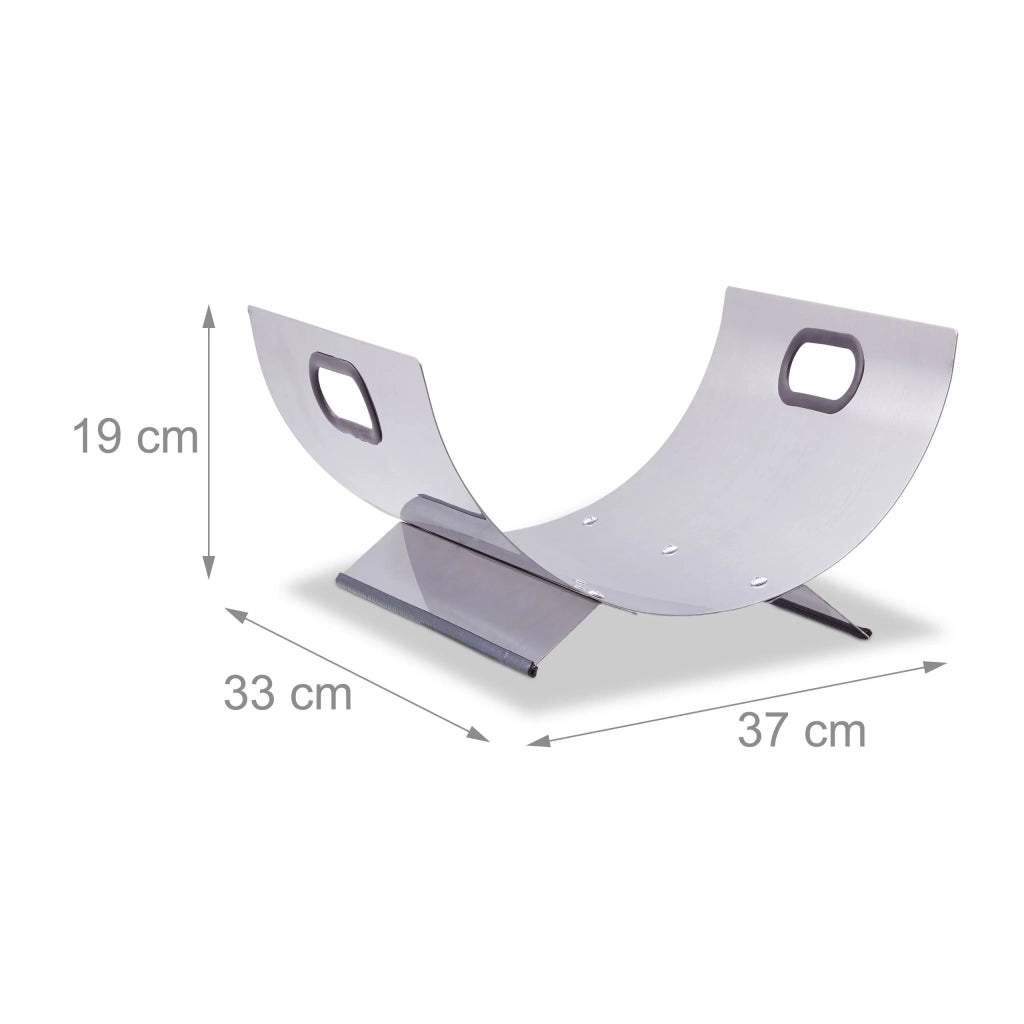 Cestello portalegna per camino 37 cm acciaio inox 13_0002175