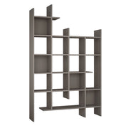 Libreria in legno "Manco" - 122 x 25 x 188 cm - Marrone moka chiaro