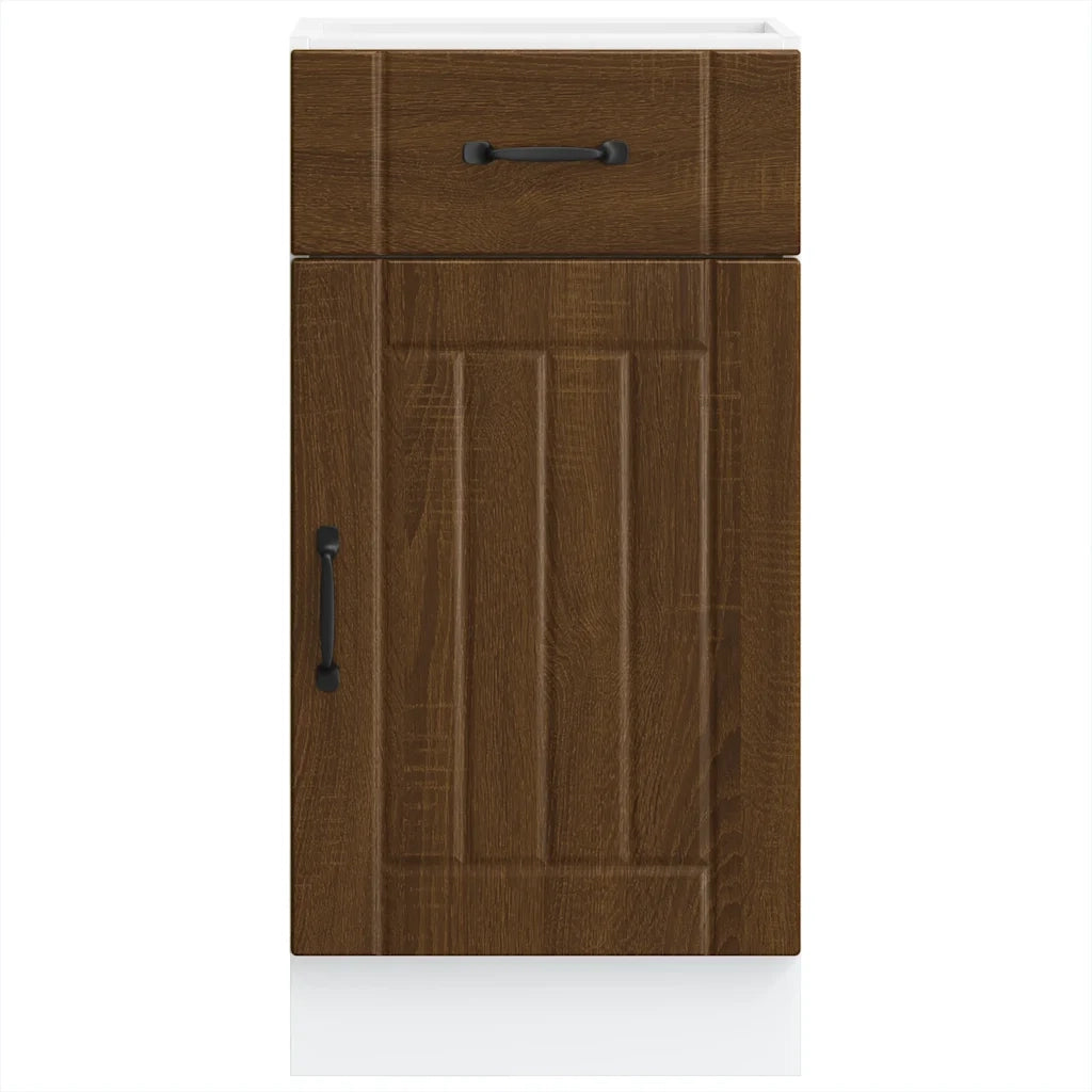 Base da Cucina Lucca Rovere Marrone in Legno Multistrato