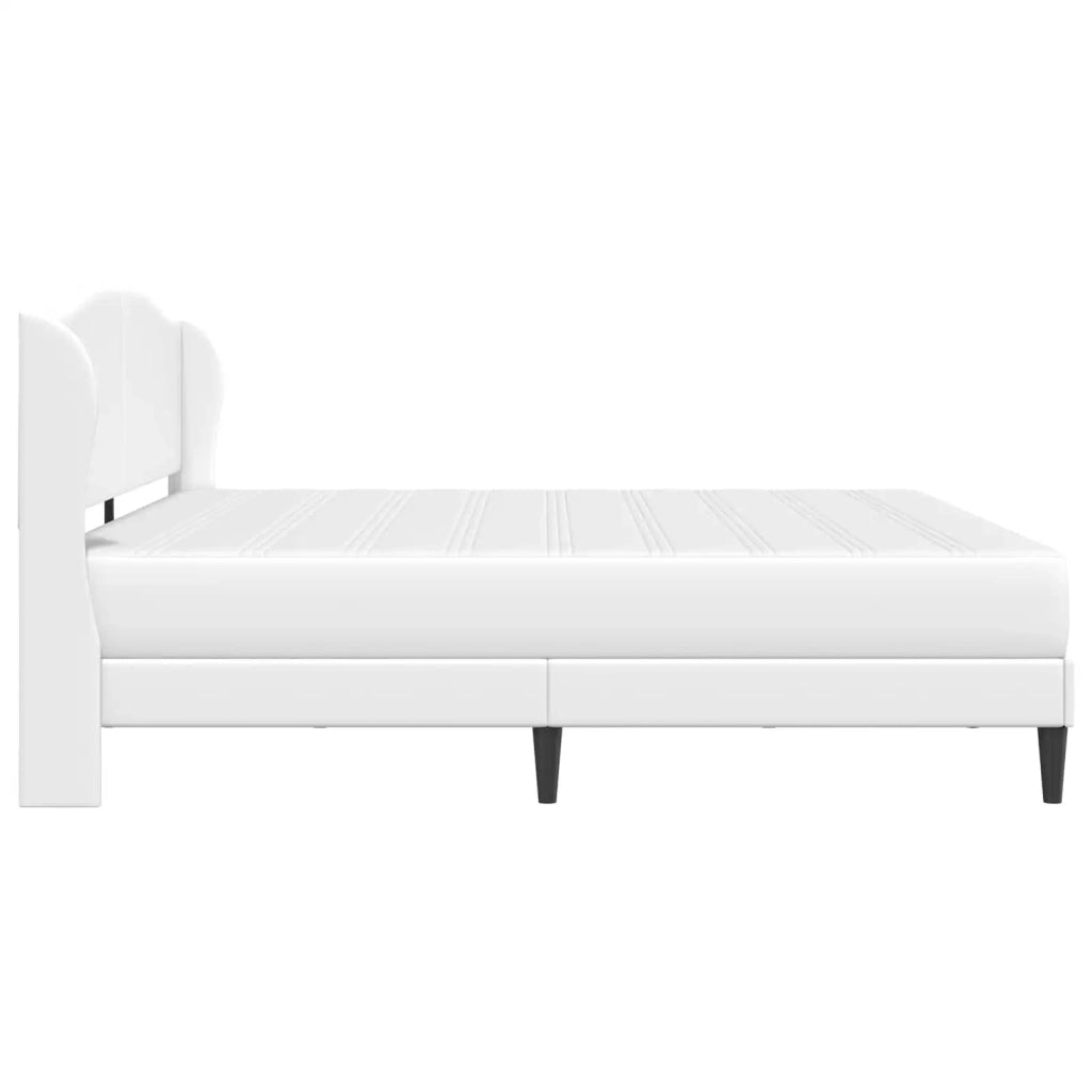 Struttura del letto con testiera Bianco 180 x 200 cm Similpelle 3415162