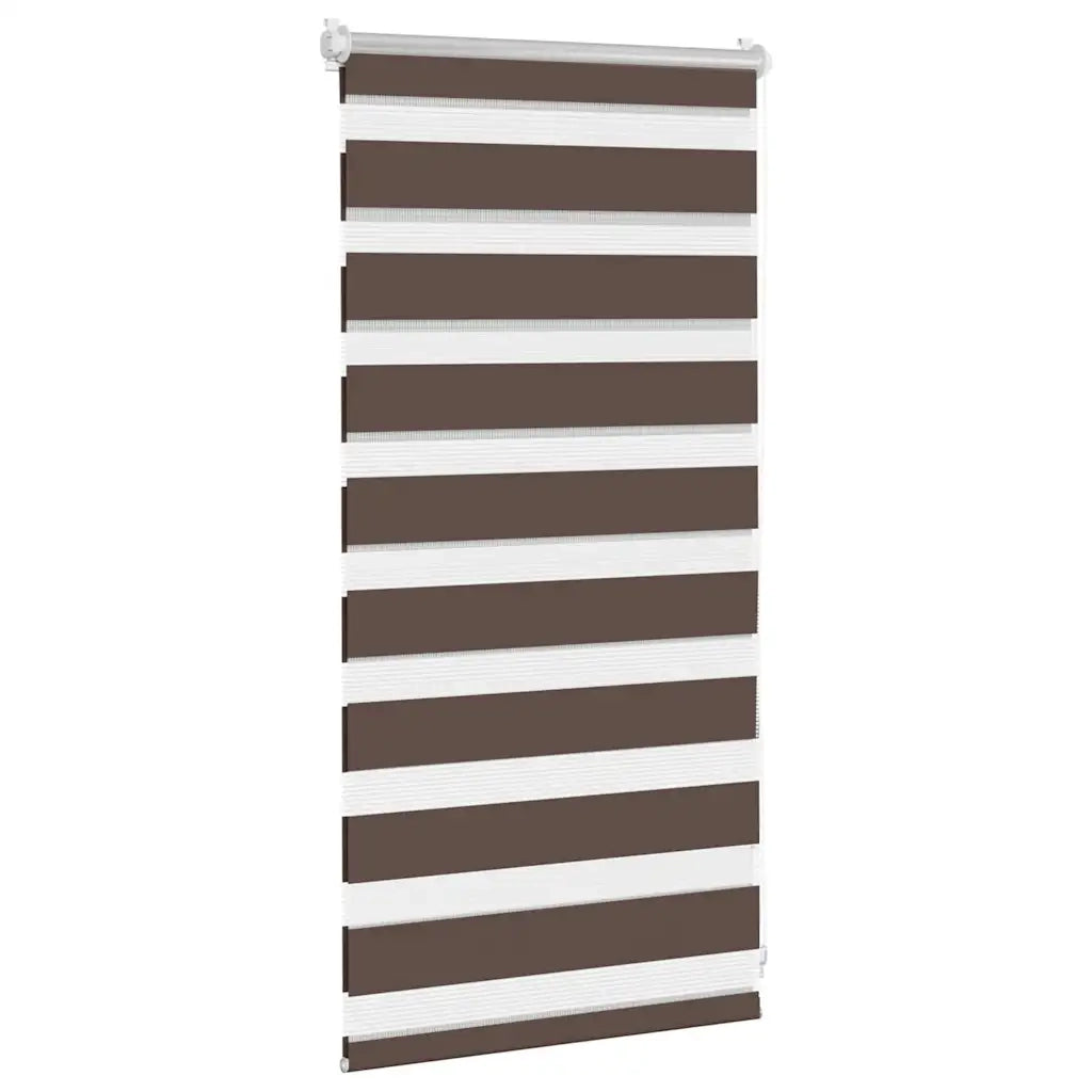 Tenda a rullo | Tenda avvolgibile zebrata 40,9x100 cm Larghezza tessuto 36,7 cm caff¨¨
