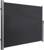 Tenda laterale estraibile, parasole, certificata con tessuti in poliestere 280 gr grigio scuro 180 x 300 grigio scuro 12_0000200