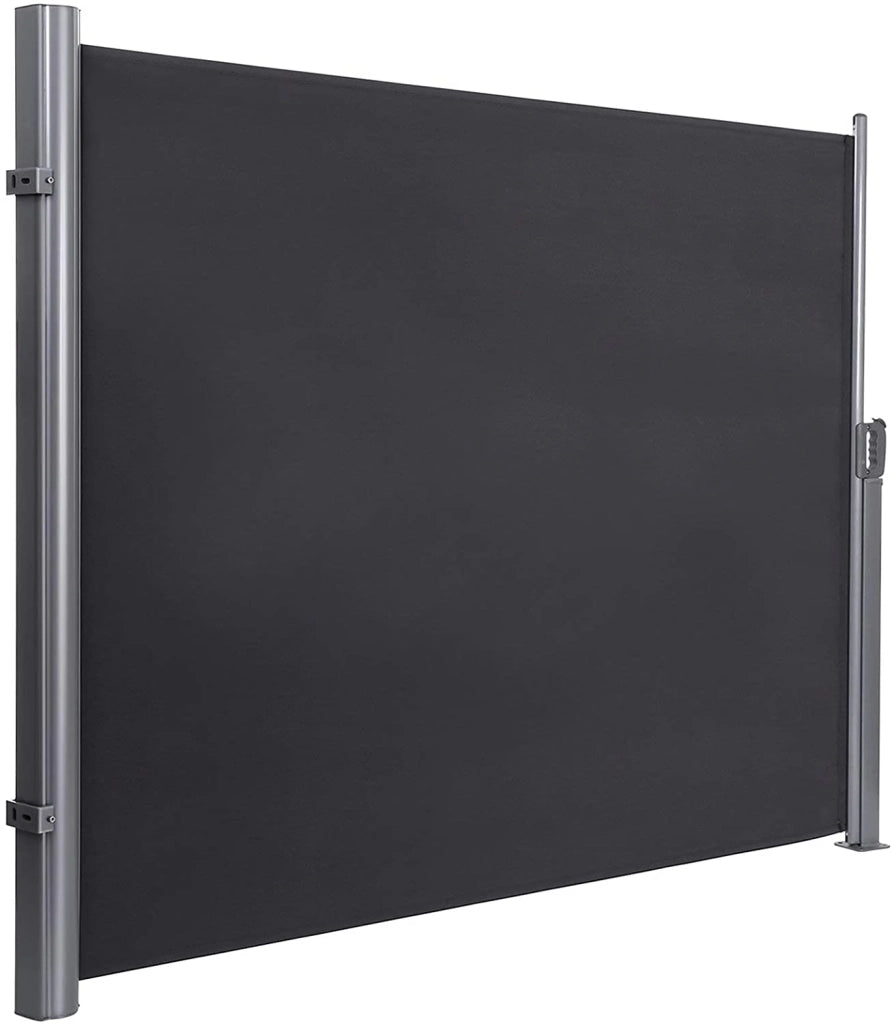 Tenda laterale estraibile, parasole, certificata con tessuti in poliestere 280 gr grigio scuro 180 x 300 grigio scuro 12_0000200