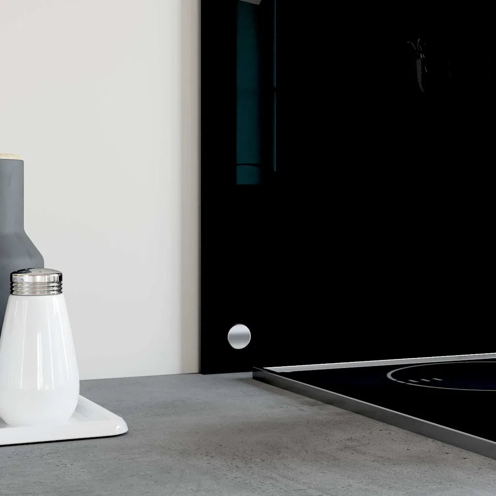 Paraschizzi per Cucina Nero 100x60 cm in Vetro Temperatocod mxl 97353
