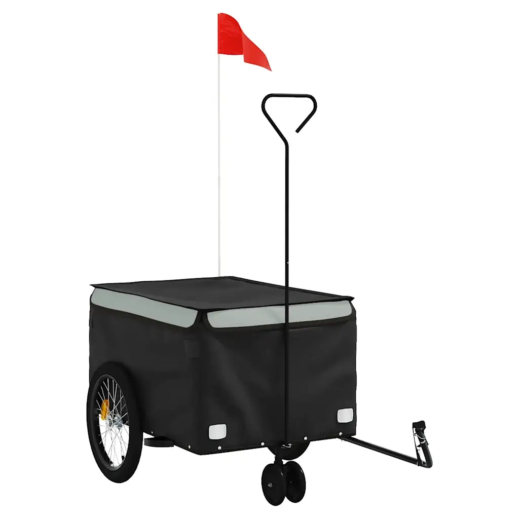 Rimorchio da Bici Nero e Grigio 30 kg in Ferro CFW8710749