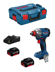 Avvitatore a massa battente BOSCH GDX 18V-285 (2 x 5,0 Ah + GAL18V-40 + L-Boxx 136)