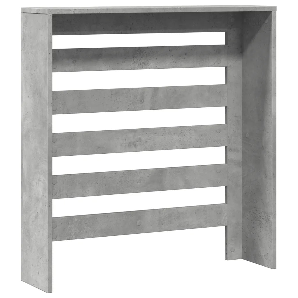 vidaXL Copertura Termosifone Grigio Cemento 78x20x82 Legno Multistrato
