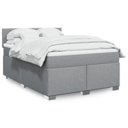 Giroletto a Molle con Materasso Grigio Chiaro 140x200cm Tessuto 3285911