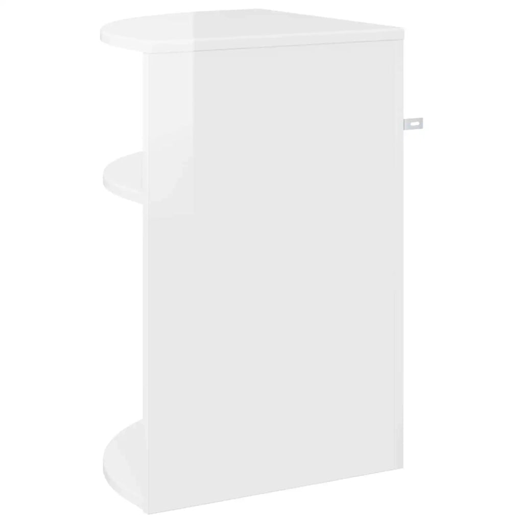 Tavolino Bianco Lucido 39,7 x 39,7 x 60 cm Legno ingegnerizzato 891134
