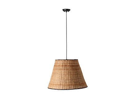 SUMBA Lampada sospensione nera/ratan