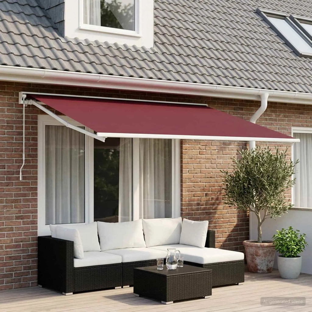 Telo di ricambio per tenda da sole Rosso Borgogna 250 x 200 cm 3444247
