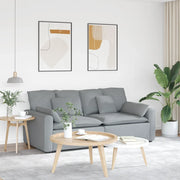 Divano Modulare con Cuscini Grigio Chiaro
