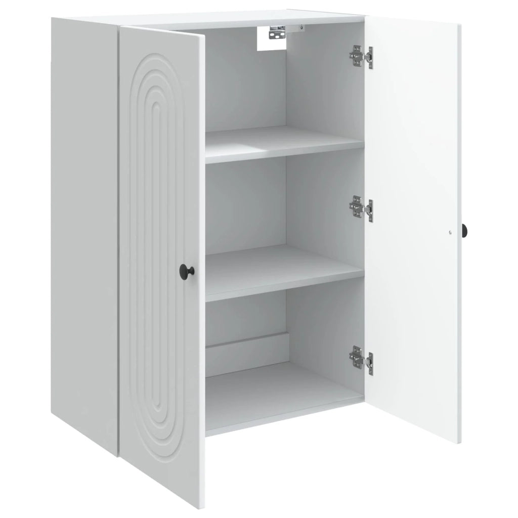 Mobiletto a muro Bianco 66 x 34,5 x 90 cm Legno ingegnerizzato 898055