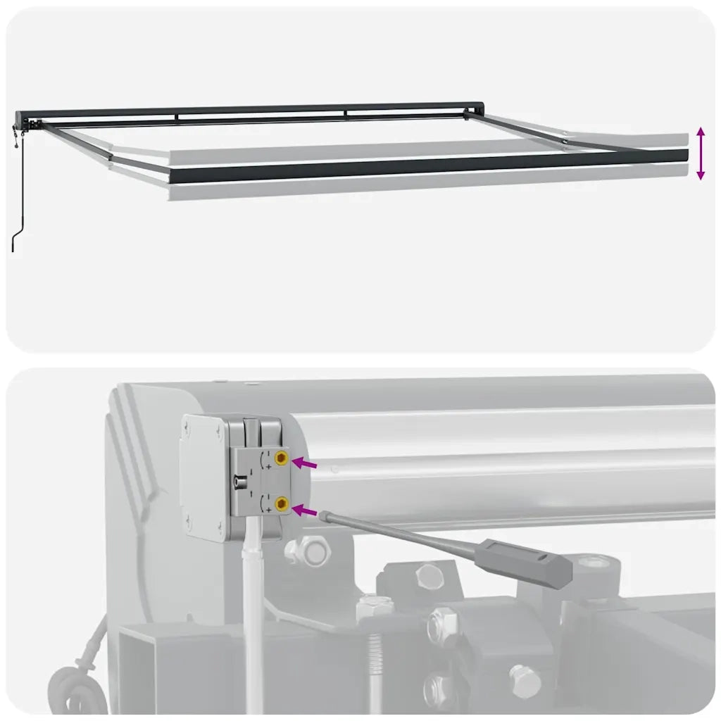 Tenda da Sole Retrattile Automatica Marrone 500x300 cm