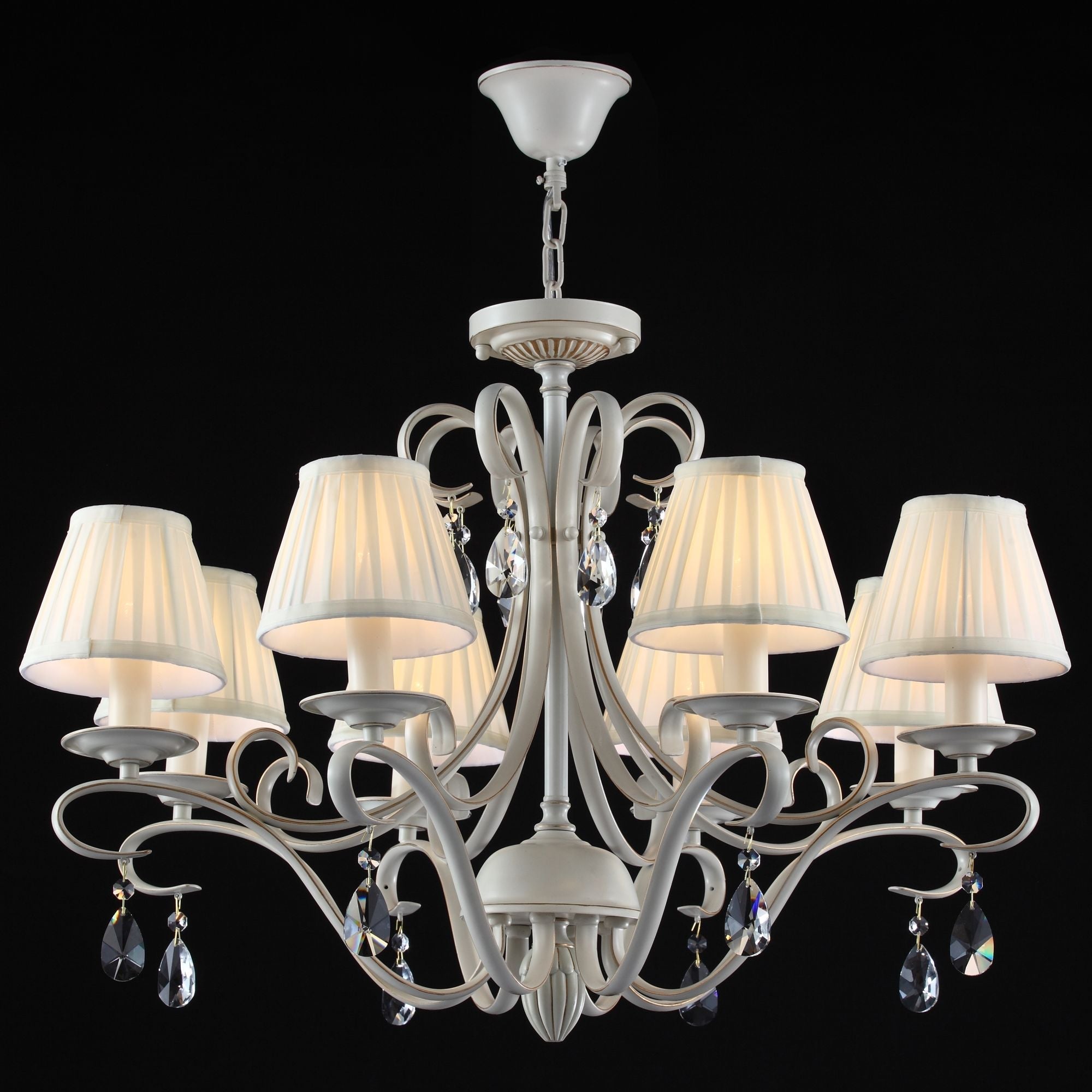 Lampadario Elegant in Metallo Brionia Beige
