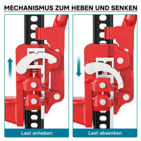 Binda meccanica 60" per fuoristrada e quad 150 cm max 3000 kg Sollevatore cric