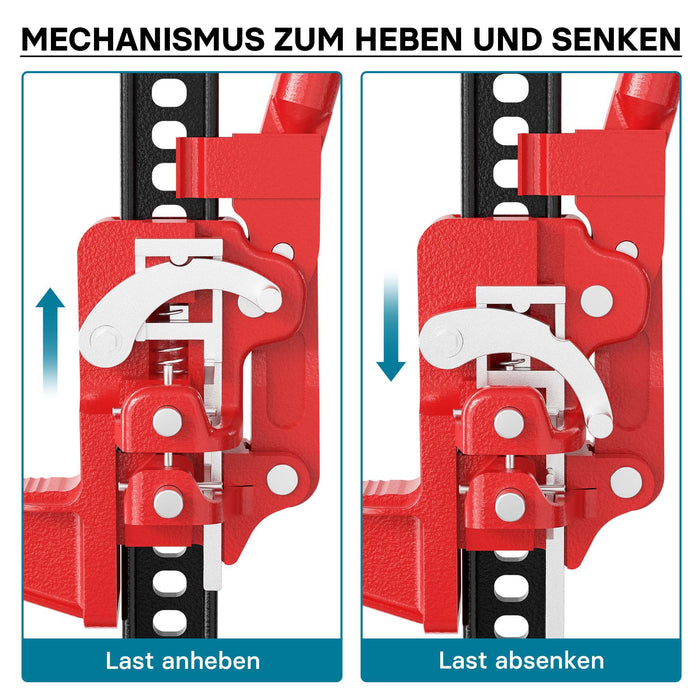 Binda meccanica 60" per fuoristrada e quad 150 cm max 3000 kg Sollevatore cric