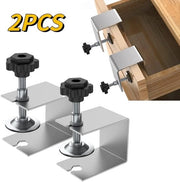Clips a doppia testa per fissaggio della porta, elementi di fissaggio a forma di G in acciaio inossidabile per la faccia della porta, attrezzi per lavorazione del legno, perforazione e rinnovo