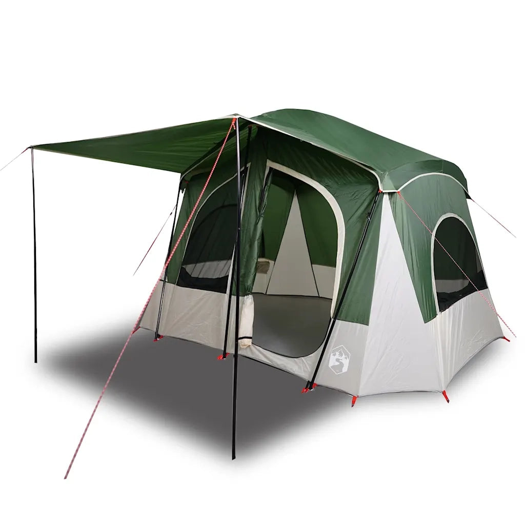 Tenda da Campeggio | Tenda Familiare a Cabina per 5 Persone Verde Impermeabile