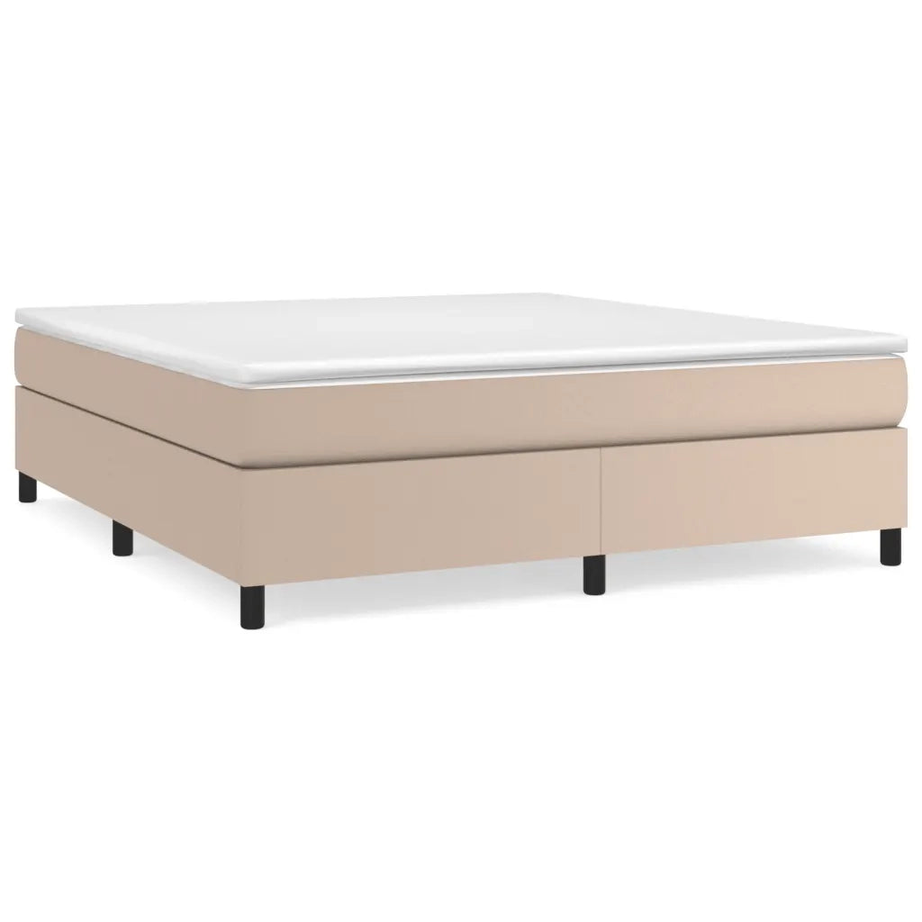 Struttura Letto a Rete a Molle Cappuccino 180x200 cm in Similpelle 3121064