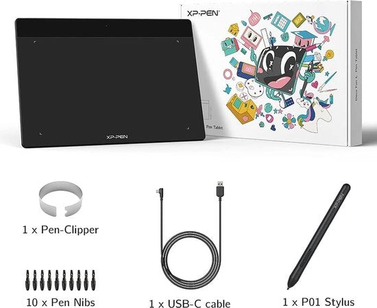 Tavola Grafica Passiva S 8192 con Angolo di 60° 6x4 Pollici per Disegno a Distanza o OSU - Classico Nero, Ingresso Wi-Fi