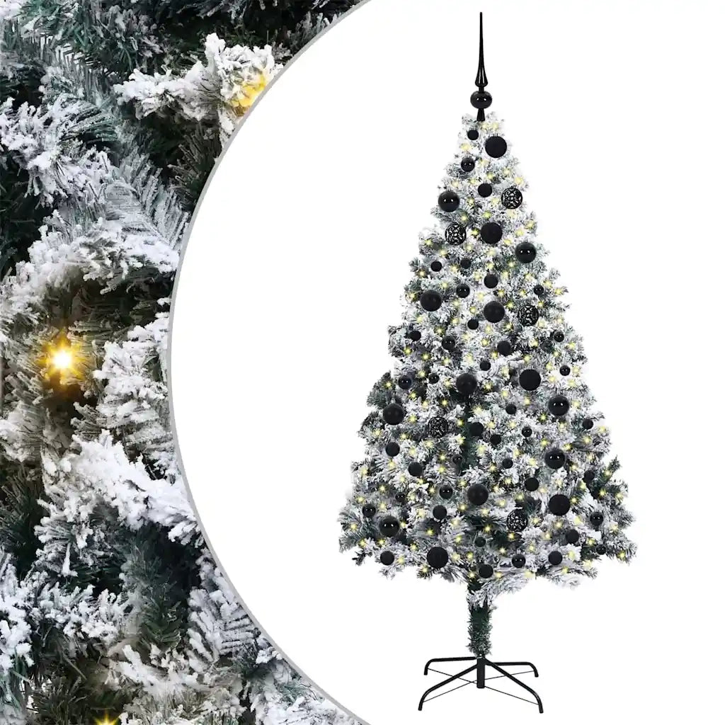 Albero di Natale Artificiale-Albero Natalizio con 300 LED Bianco 180 cm 251563