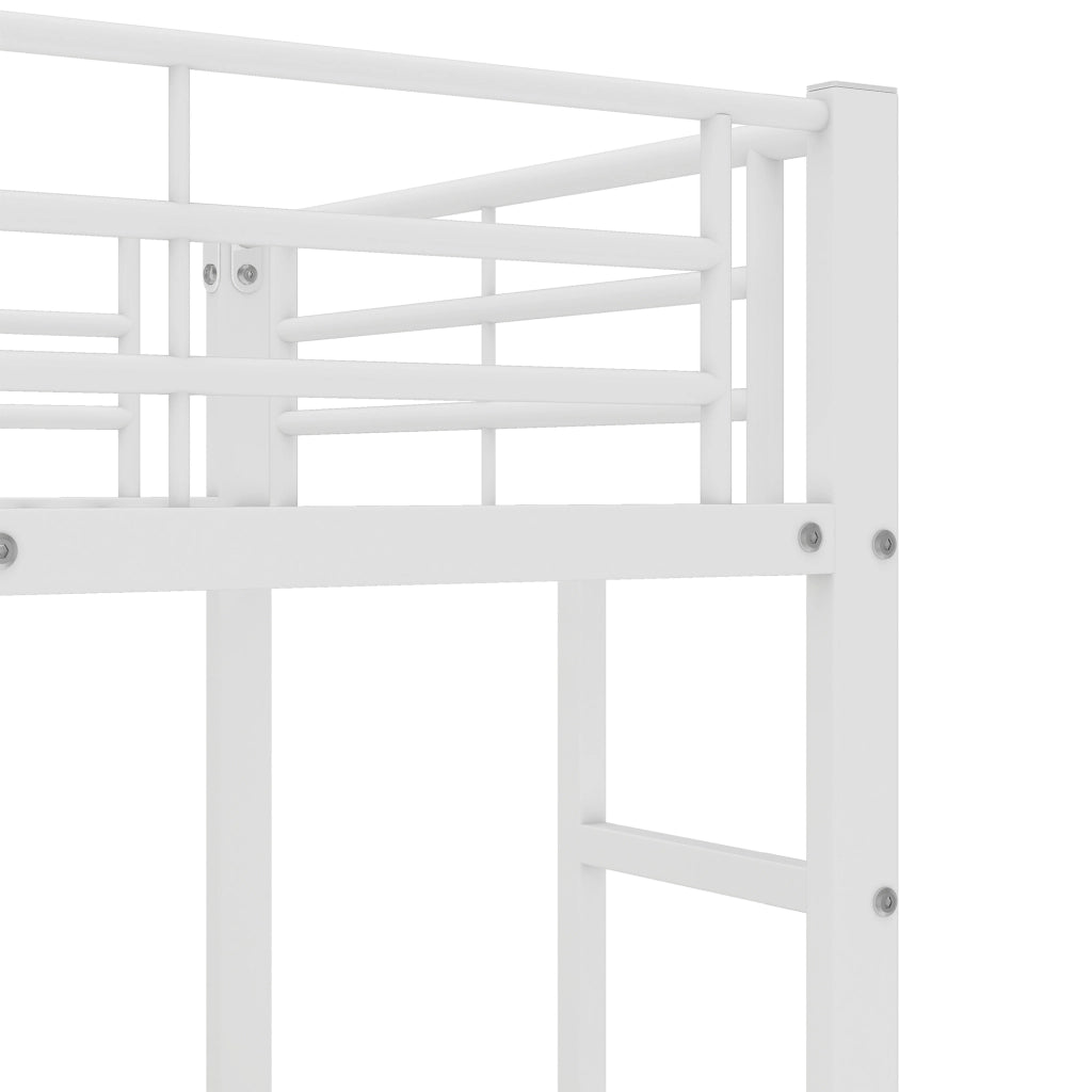 LETTO a castello con tavolo e ripiani 90x200 cm bianco