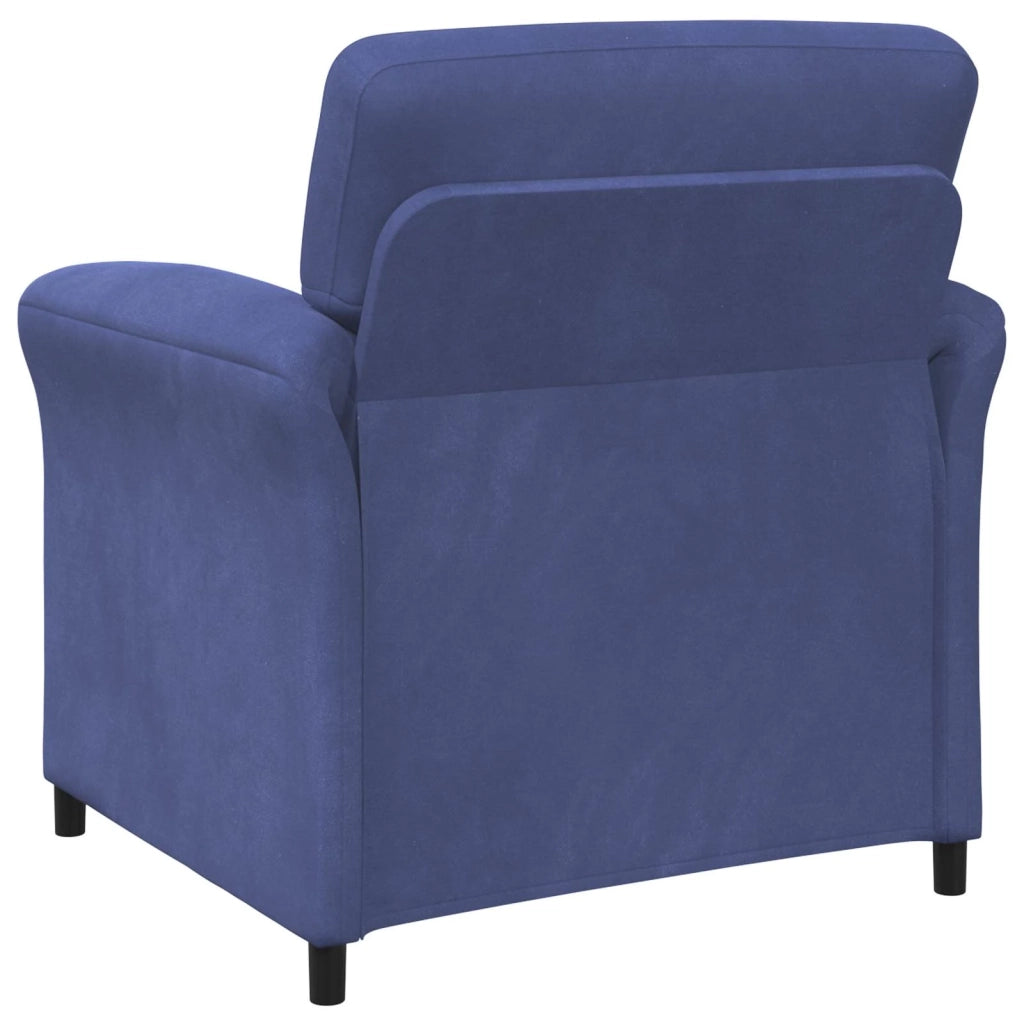 Set di divani 2 pz Blu Polizia Velluto 3424897