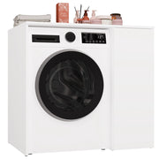 Mobile bagno per lavatrice con mobile con ante POLA NP 1d bianco 2 ripiani