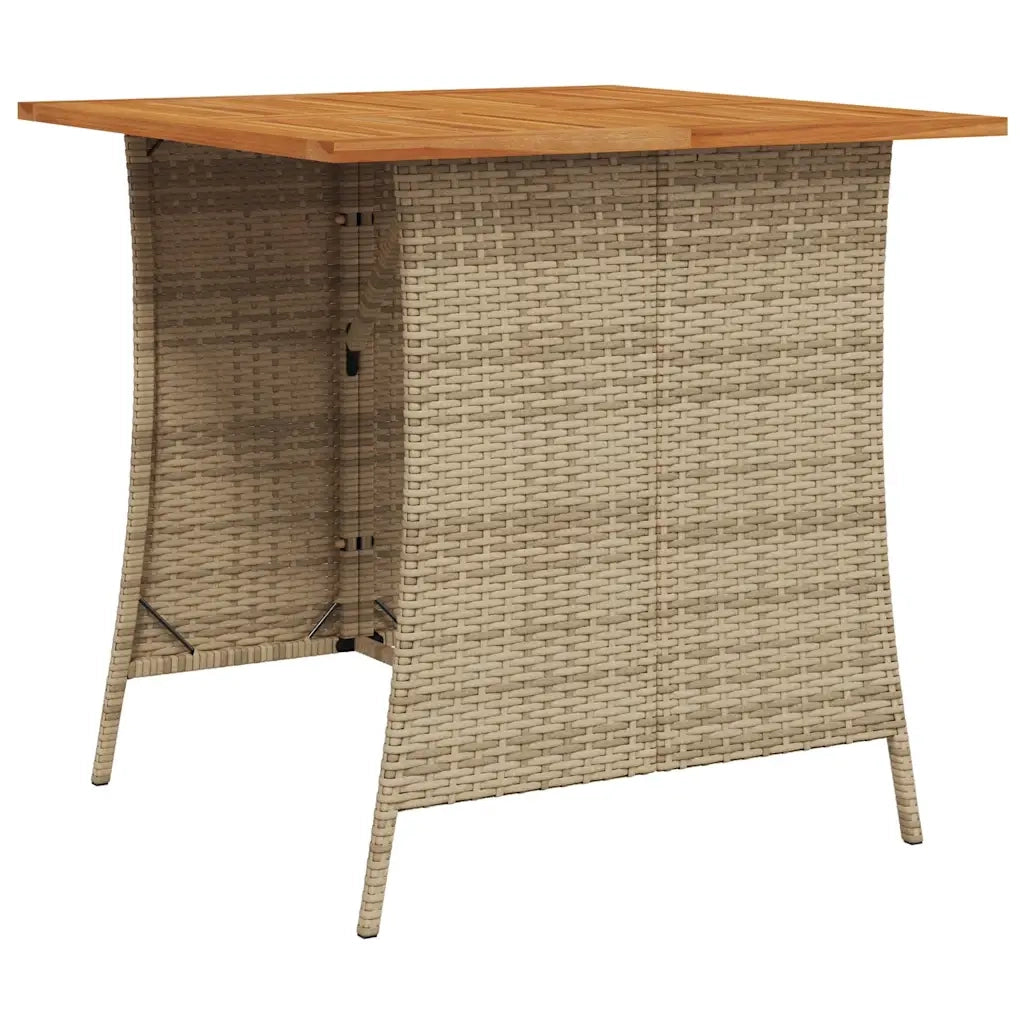 Set Divano da Giardino 6 pz con Cuscini a L Beige in Polyrattan 3213543
