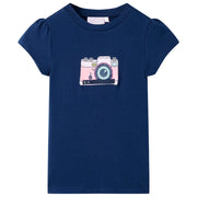 Maglietta da Bambina Blu Marino 116cod mxl 86452