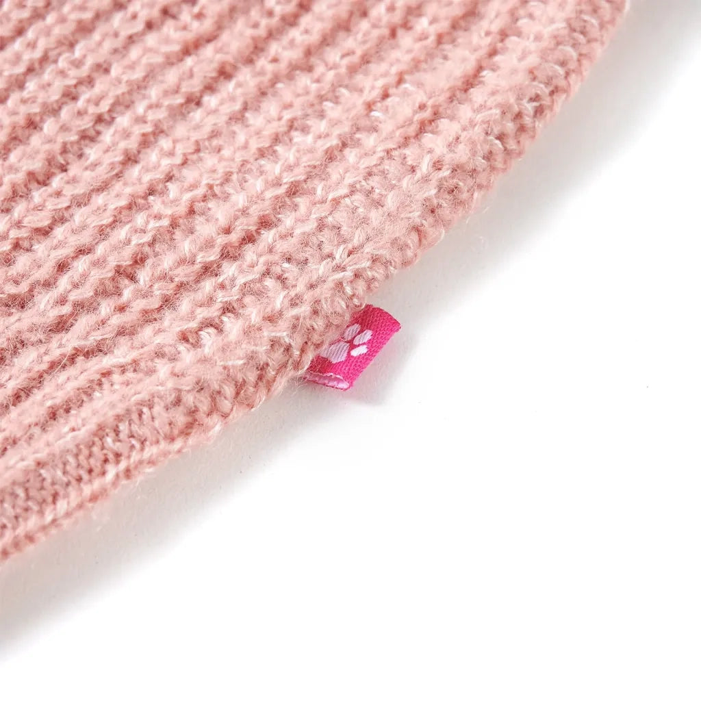 Gilet da Bambina Lavorato a Maglia Rosa Chiaro 116