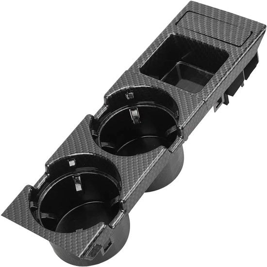 Bicchiere per console centrale - Bicchiere per auto - Porta monete - Adatto per serie 3 E46 99-06 (stile in fibra di carbonio)