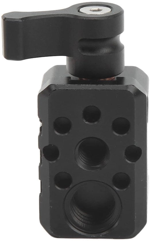 Fermo Camera in Lega di Alluminio NATO - Universale - Chiusura Rapida - 1/4 pollici/3/8 pollici - Pozizione ARRI - Solo 25g - Fermo Camera Universale