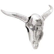 Teschio di toro Argento 49 x 10 x 36 cm Alluminio CFW2767091