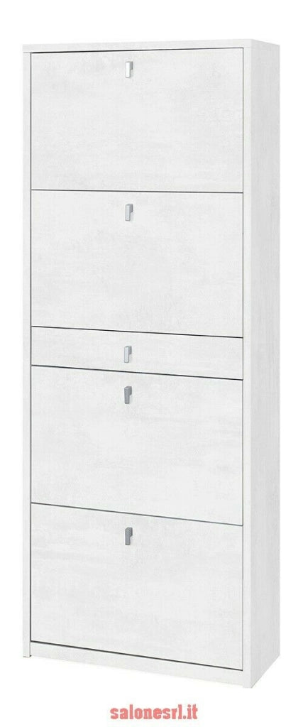 KIT SCARPIERA ANTE A RIBALTA H164 L63 P29 Cm FINITURA BIANCO OSSIDO CHIARO SARMOG Sk569k