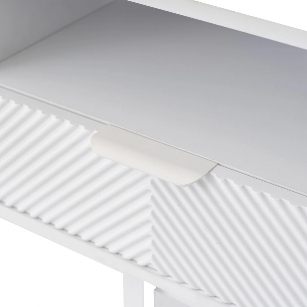 Mobile TV moderno minimalista - Zephmum - 200x40x51cm - Bianco - Stoccaggio