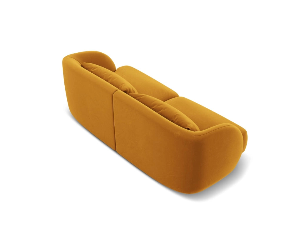Cosmopolitan Design - Divano "Tulum" 2 posti in velluto giallo 