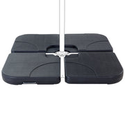 Base per ombrellone in materiale sintetico Nero quadrato 104 x 104 cm