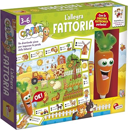 Lisciani Giochi- Carotina Penna Parlante Allegra Fattoria, Colore, 92642