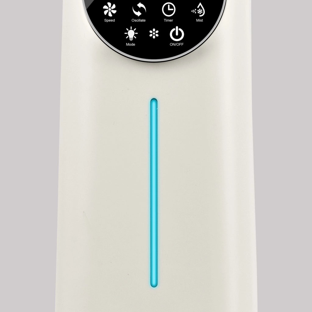 G3 ferrari g50053 klimas ventilatore nebulizzatore, silenzioso, timer, rotazione automatica, telecomando, display led, comandi touch, 5 pale, modalità sleep