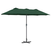 Ombrello | Parasol da giardino Verde 370 x 197 x 239 cm
