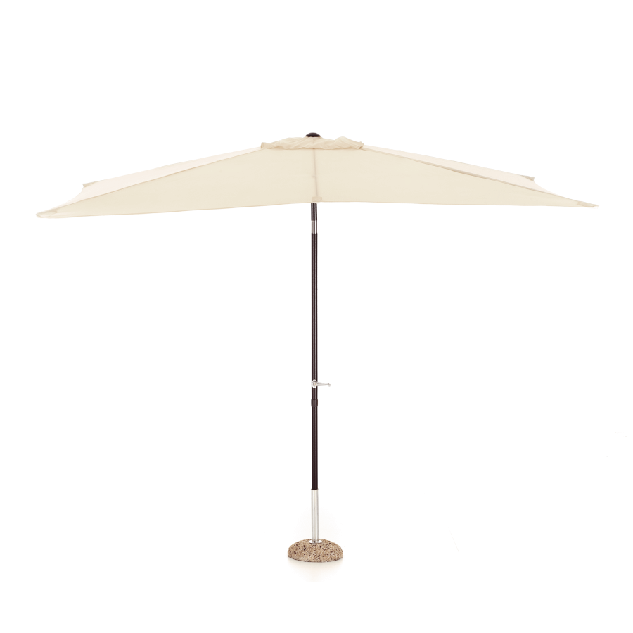 OMBRELLONE GARDEN 3X2 METRI ECRÙ BASE ESCLUSA