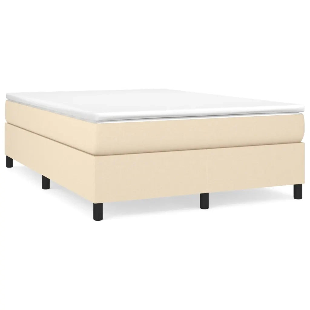 Giroletto a Molle con Materasso Crema 140x19 cm in Tessuto 3144420